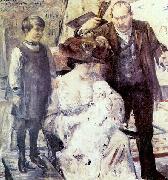 Lovis Corinth Der Kunstler und seine Familie oil painting on canvas